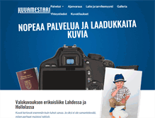 Tablet Screenshot of lahdenkuvamestari.com